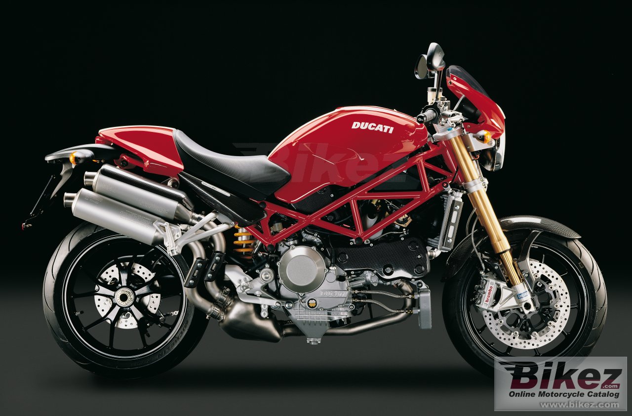Big Ducati monster s4r s testastretta picture and wallpaper from Bikez.com